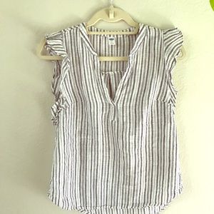 Old navy ruffled sleeve tank